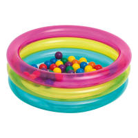 Piscina de bolas hinchable INTEX con 50 bolas de colores - details 0