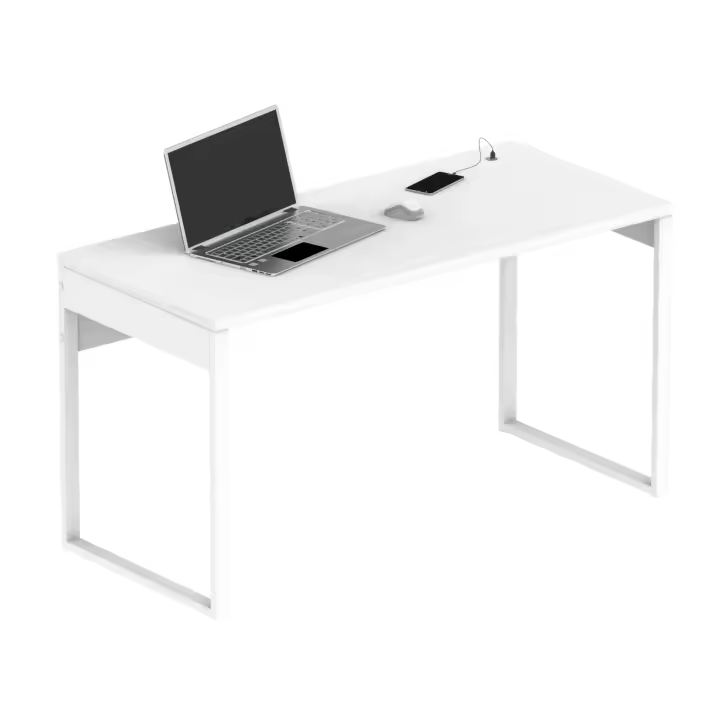 Nexus Mesa, Aglomerado de partículas y melanina de Alta Densidad, Blanco Atlas, 76 x 135 x 60 cm - 1