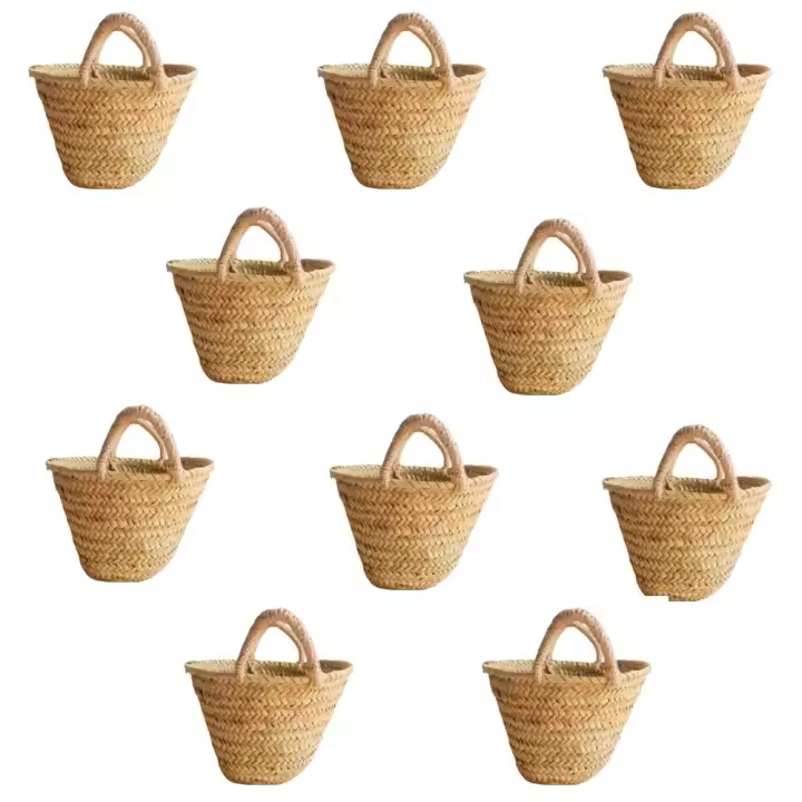Set 9 Cestas Capazos para Decoración Bodas y Comuniones Medidas 15 x 27 x 10 AHORRO POR CANTIDAD - 1
