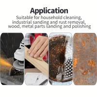 6pcs Esponja De Pulido De Arena Gruesa Medium Fina Bloque De Pulido Reutilizable Y Lavable Para Metal Madera Vidrio - details 5