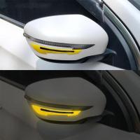 2pcs/set Pegatinas Reflectantes Para Espejo Retrovisor De Coche Advertencia De Seguridad Decoración De Bandas Reflectantes Para Espejo Retrovisor - details 7