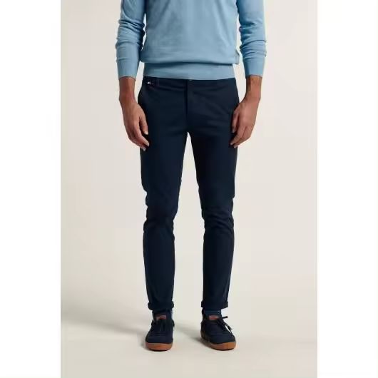 Pantalón chino Valecuatro azul marino - 1