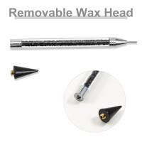 Kit De Decoración Para Uñas DIY Con Herramienta De Recogida De Strass Y 2 Tiras De Cera Adicional 2PCS Dual-Ended Manicure - details 3