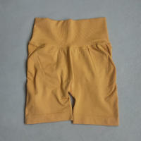 Shorts De Yoga Para Mujer Deporte Cortas De Cintura Alta Sin Costuras Para Gimnasio Y Ciclismo Elevador De Glúteos Fitness - details 17