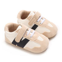 Zapatos Deportivos Infantis Color Bloqueados Antideslizantes Y Cómodos Para Caminar Suela De Goma Tallas 0-18M Hombres - details 14