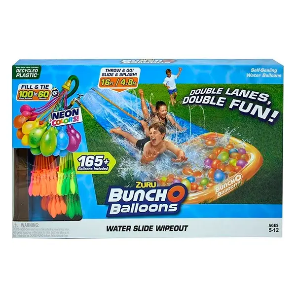 Zuru Pista hinchable Buncho con 165 globos de agua neón de llenado automático - 1