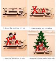 Adornos Navideños De Madera Para Árbol De Navidad Decoración De Escritorio Atmosfera De Año Nuevo Regalos Divertidos Y Ecológicos - details 3