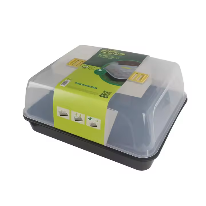 MINI INVERNADERO PARA SEMILLAS RAPID GROW 38X14X19 CM NORTENE - 1