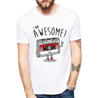 Camiseta Creativa De Los Años 80 Con Cassette Para Hombres Personalizada 'Soy Awesome' Camiseta De Verano Con Manga Corta Estilo Hip Hop - details 3