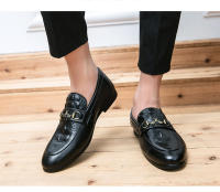 Zapatos De Cuero Casual Para Hombre Estilo Británico Y Coreano Con Diseño De Abeja Mullidos Y Transpirables Para Oficina Y Moda - details 8