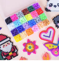 Juguete De Puzzle 3D HaMa Bead 24 Colores Set De Perler Para Niños Juego De Colores DIY Para Educar Y Divertir - details 0