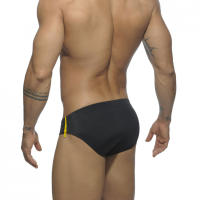 Bragas De Natación Para Hombre Con Pequeño Push-up Y Cierre De Cremallera Estilo Low-Waist Traje De Baño Sexy Para Playa Y Surf Material Poliéster Y Spandex - details 5