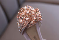 Sandalias De Crystals Para Niñas Moda Boda Fiesta Danza Performance Zapatos De Princesa Antideslizantes Talla Verdadera Para Edad 4-6Años - details 12