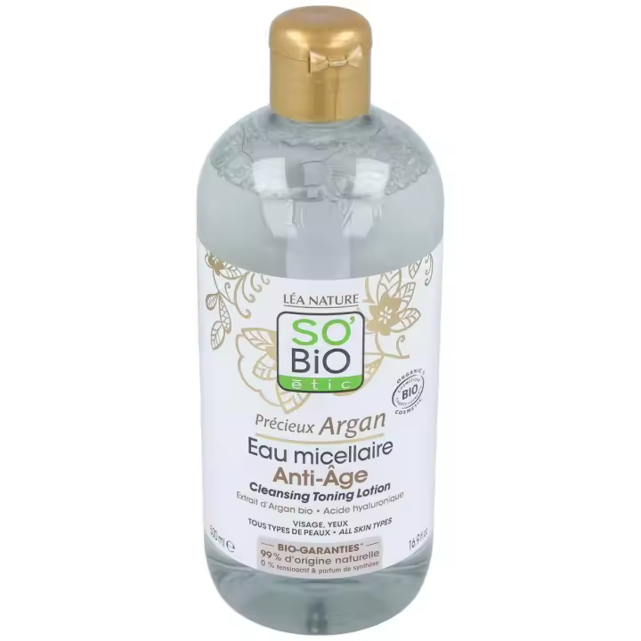 So Bio Etic Agua Micelar Antiedad Hialurónico Argán Bio 500Ml - 1