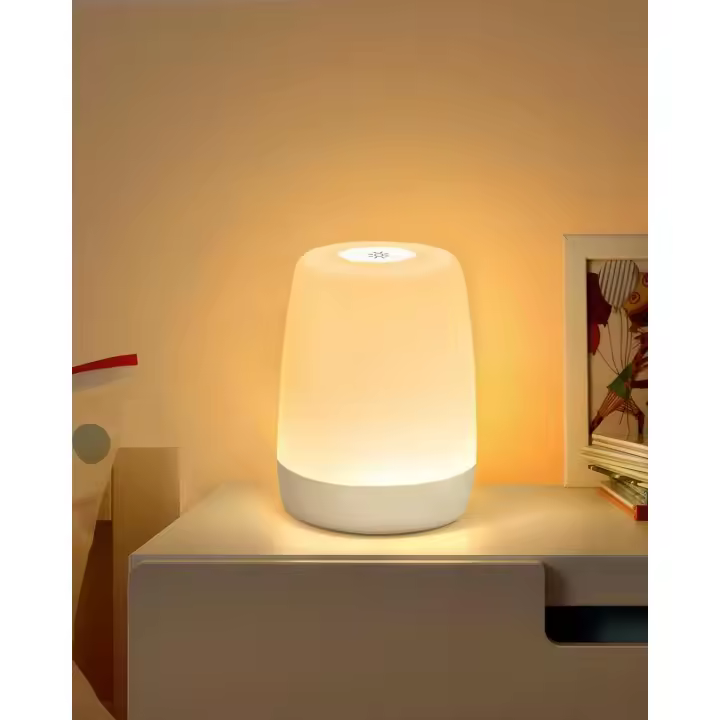 Luz de noche para niños para dormitorio, sala de estar, lámpara de noche LED regulable al tacto con modo cálido y cambio de 256 colores RGB, luz de noche recargable por USB para adultos con temporizador - 1