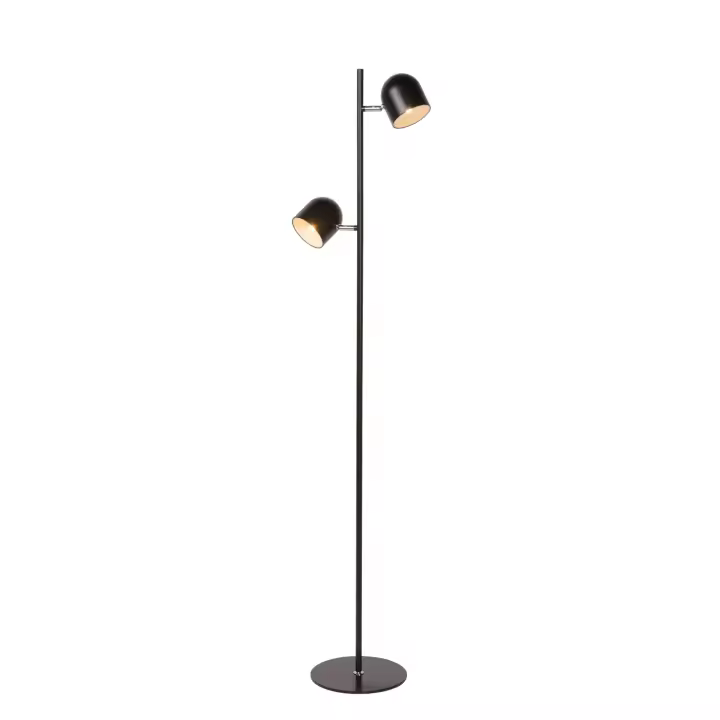 Lucide SKANSKA - Lámpara de suelo - LED Regul. - 2x5W 3000K - Negro - 1