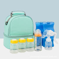 Bolso De Mano Para Mamá Grande Capacidad Doble Capa Aislada Color Sólido Estilo De Viaje Y Picnic Bolsa De Alimentos Portátil Para Bebé - details 8