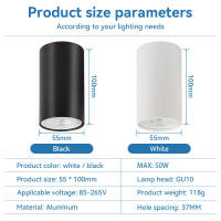 Lámpara De Techo LED GU10 110V/220V Montaje En Superficie Para Dormitorio Sala De Estar Barbería Tienda De Moda Iluminación Doméstica - details 1