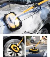 Nueva Escobilla De Limpieza Para Coche Con Mango Telescopio Limpieza Mopa Retráctil Barra Curva Herramientas De Limpieza Para Coche - details 1