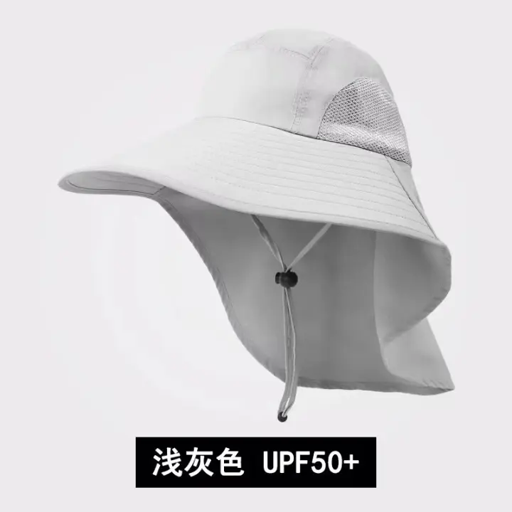 Sombrero de Peach para senderismo y Hombre, impermeable, de Nailon with solapa grande para el cuello, UPF 50, para Mujeres y Hombres - 1