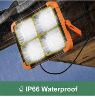 Luz De Sol Para Exteriores Recargable Farol De Inundación LED Con Reflectivo Proyector De Construcción Luz De Proyecto Recargable - details 5