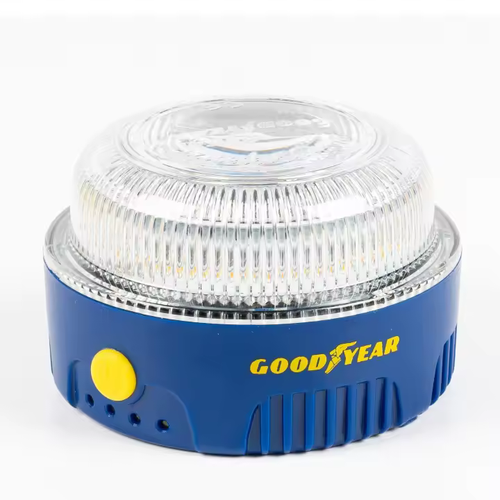 Luz de Emergencia GoodYear V16 - Homologada DGT, LED Amarillo Flash, Resistente a la Lluvia y Función Linterna - 1