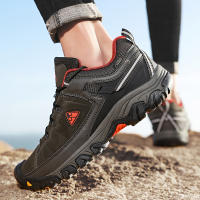 HIKEUP Zapatos De Senderismo Para Hombres Calidad Superior Duraderos Cuero Suela De Goma Para Actividades Al Aire Libre Zapatillas De Caminar - details 13