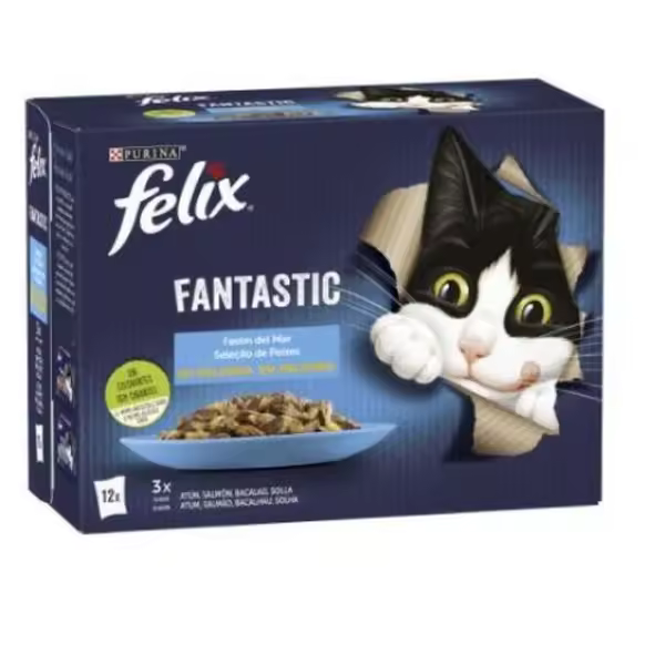 Felix Fantastic Festín del Mar en Gelatina 12x85gr - 1