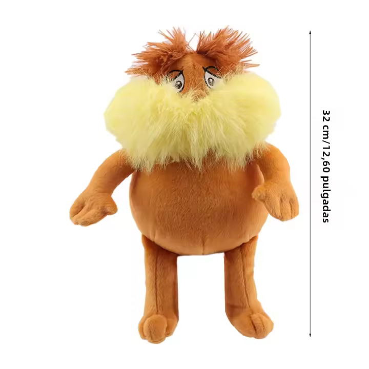 Muñeco De Peluche Dr.Seuss the Lorax Peluches Kawaii Figuras De Anime Para Decoración De Habitación Regalo De Cumpleaños Para Niños Material De Algodón PP - 1