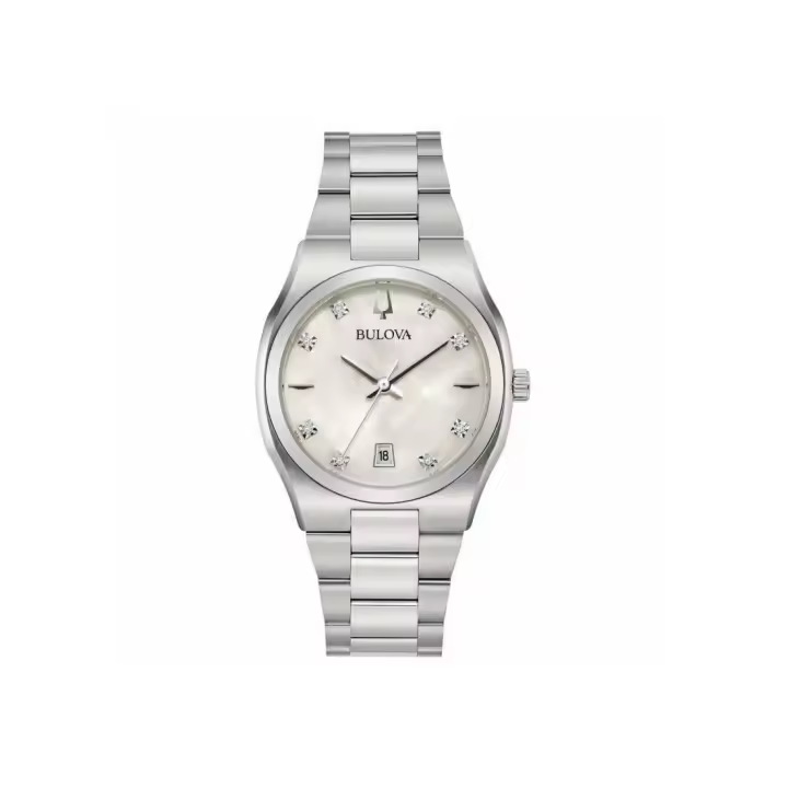 RELOJ BULOVA  96P218 SS CLASSIC SURVEYOR LADY MOP DIAMONDS BULOVA 96P218 - 1