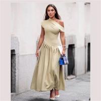 Vestido Largo De Encaje Con Mangas Cortas Y Cintura Ajustada Para Mujer PB&ZA2024 Elegante Y Versátil Moda De Verano - details 3