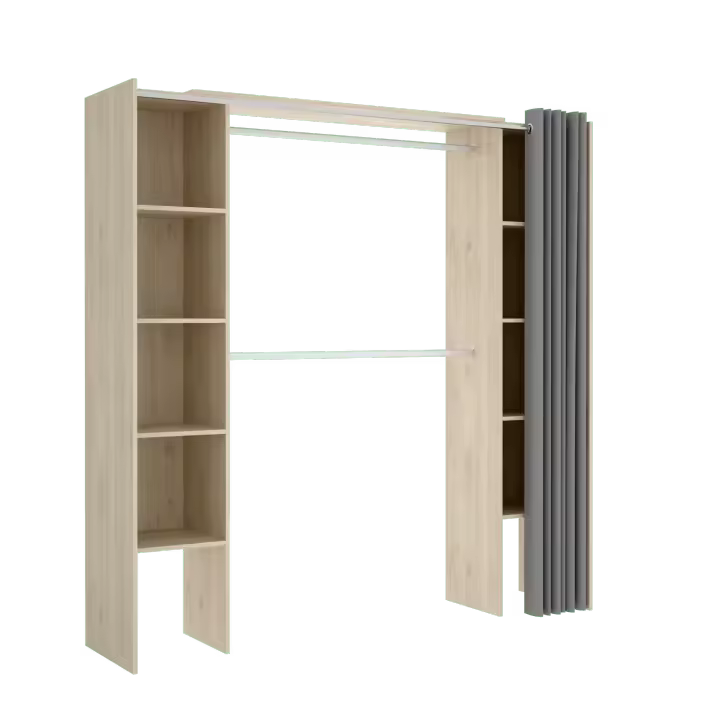 Kit Vestidor Rincón Suit Blanco - Armario Compacto 185,5x79,4x88,4 cm Armario para dormitorio - Fabricado en España - Melamina Alta calidad - Somnia Descanso - 1