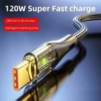 Cable De Carga Rápida 120W 6A USB a Tipo C Para Xiaomi 12 Redmi Note 11 Samsung S22 S21 Huawei Cargador De Datos Resistente a Quemaduras - details 7
