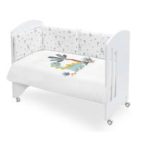 Interbaby Set 2 piezas colcha Nordica cuna 120x60  con funda y chichonera  Dinosaurio Palmera blanco modelo 92757-09 - details 0