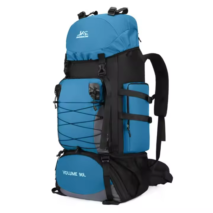 Bolsa de hombro para camping y senderismo Hecho de nylon with Correa ajustable CAPACIDAD DE 80-100 litros Mochara de viaje 90L para hombres - 1
