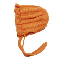 Gorro De Punto Para Bebés Niñas Invierno Con Volante Y Protección De Orejas Ajustable Y Grueso Gorro De Algodón Unisex Para Recién Nacidos Hasta 24 Meses - details 8