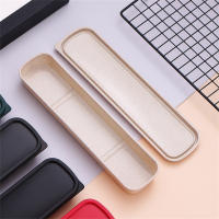 Caja De Alimentos Ecológica Para Camping Y Picnics De Estraw Trigo Portátil Cuchillería Durable De Alta Calidad Con Cubierta Transparente Para Viajes - details 3