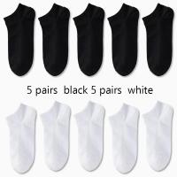 Calcetines De Tobillo Cómodos Y Transpirables Para Hombre Y Mujer Negros Blancos Grises Paquete De 5 O 10 Pares Para Primavera Verano - details 12