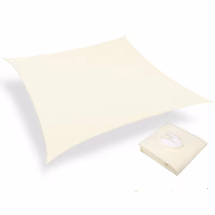 Vela de Sombra Rectangular Impermeable de 2x3m, Tela de Sombra Impermeable para jardín y Terraza, protección UV, Blanco Lechoso - 1