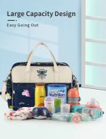 MOV-Nueva Estilo Bolsa De Pañales Impermeable Gran Capacidad Para Viaje Multifuncional Para Maternidad Bebé Carrito De Compras - details 3