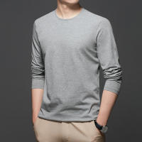 Camiseta De Algodón Para Hombre 2024 Con Cuello Redondo Y Mangas Largas Para El Verano Cómoda Y Transpirable Estilo Casual - details 18