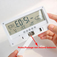 Termómetro Higrómetro Multifuncional LED Con Alarma De Reloj Estación Climática Electrónica Para El Hogar Medidor De Temperatura Y Humedad - details 9