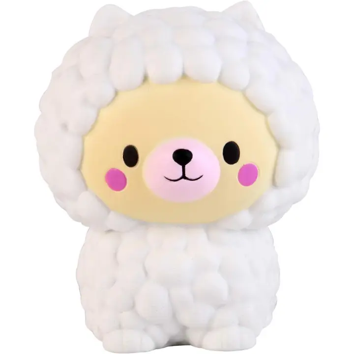 Juguete blando jumbo de 5.1" con forma de oso de oveja kawaii, suave, perfumado y de crecimiento lento, para aliviar el estrés, ideal para niños. - 1