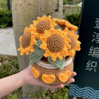 Kit De Inicio Para Crochet De Tulipanes Hechos a Mano DIY Para Adultos Y Niños Con Plantas En Macetas Herramienta Textil Para Mujeres - details 9