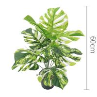 Bonsái Simulado De Hoja Grande Ornamento De Maceta Planta Artificial Hyphosis Para Decoración De Oficina Y Hogar Estilo Tortuga - details 18