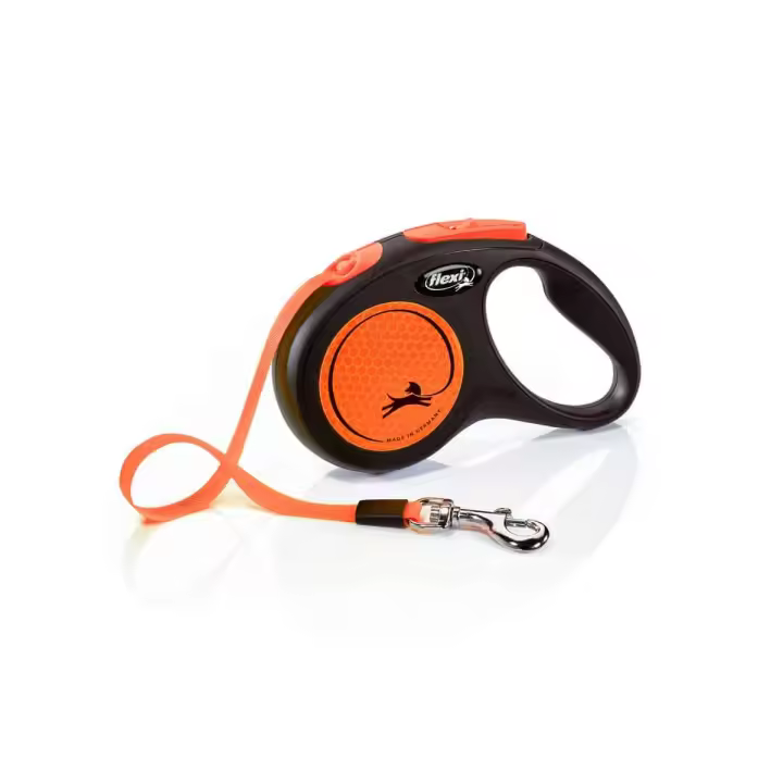 Flexi New Neon Cinta Negro/Naranja 5m 25kg - 1