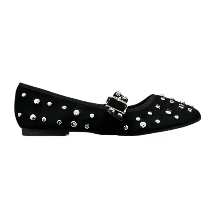 Manoletina Tachas Negro - 1