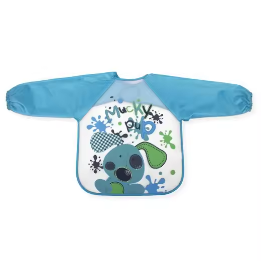 Babero Mangas Azul Interbaby - 1