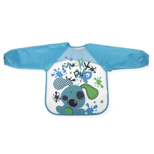 Babero Mangas Azul Interbaby - 1