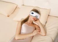 Masajeador eléctrico para aliviar la migraña, masajeador de ojos y cabeza con 6 bolsas de aire y 3 modos de calor, masajeador de sien inteligente, ayuda para dormir, alivio del estrés, relajación - details 7